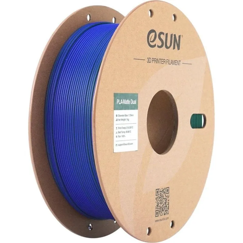Filamento PLA eSUN PLA-Matte Dual Bicolore 1,75 mm Opaco Facile Stampa - immagine 1