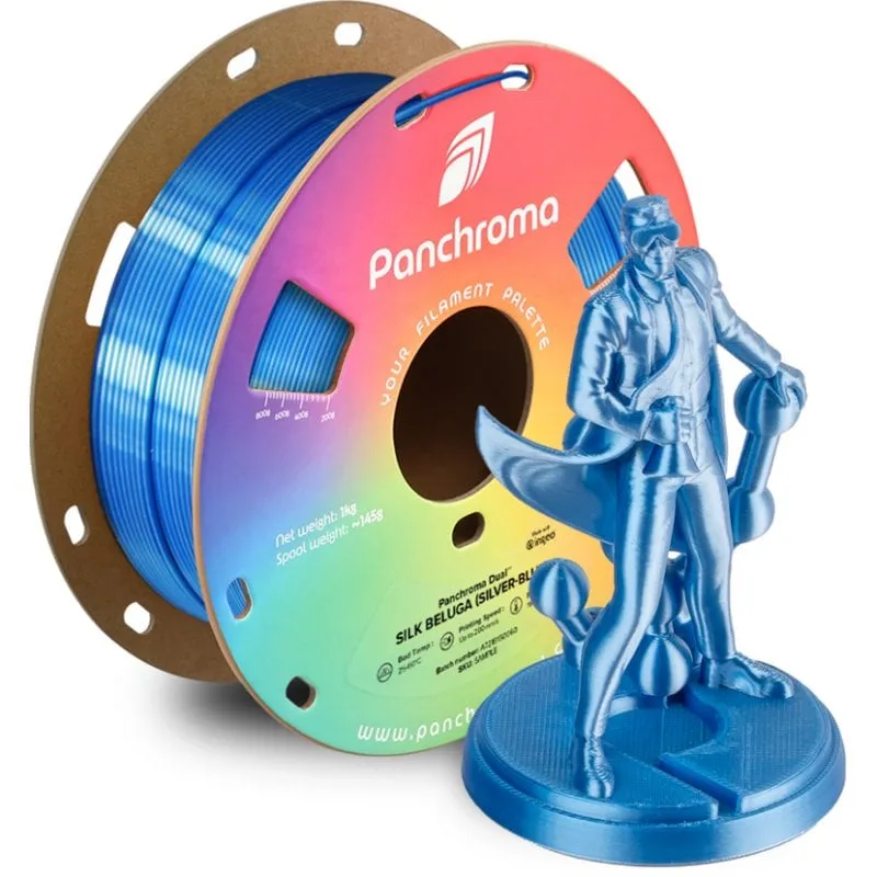 Filamento PLA Polymaker Panchroma Dual Silk Multicolore 1,75 mm Finitura Setosa - immagine 1
