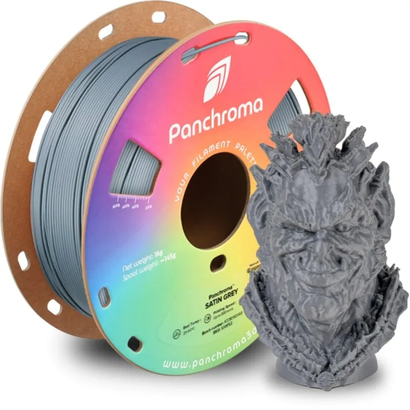 Filamento PLA Polymaker Panchroma CA05004 Grigio Satinato 1,75 mm Finitura Premium - immagine 1