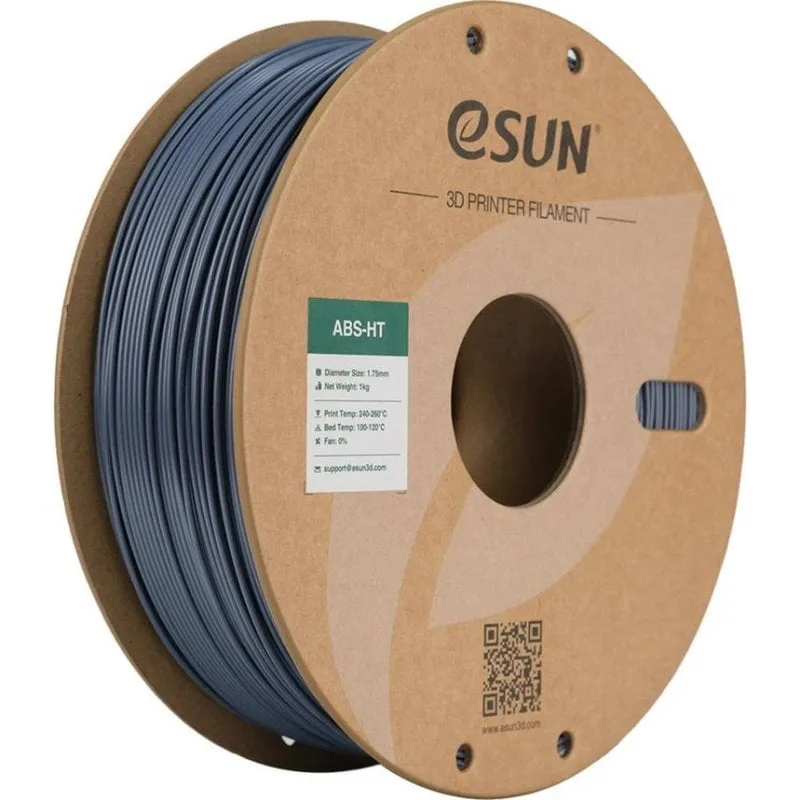 Filamento ABS eSUN ABS-HT175H1TZ1 Grigio Argento 1,75 mm Alta Resistenza Termica - immagine 1