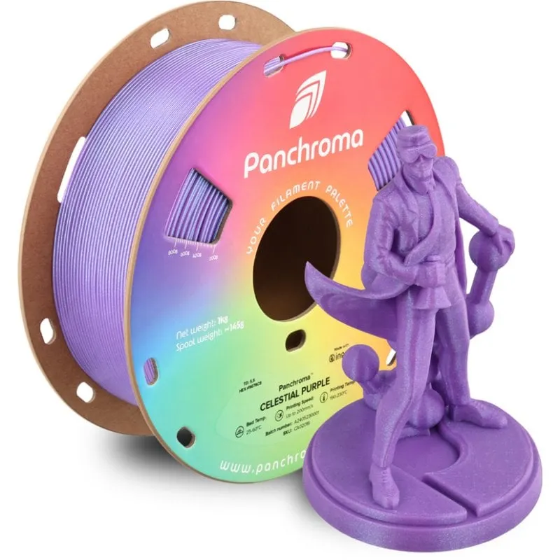 Filamento PLA Polymaker Panchroma Celestial Violetta 1,75 mm Glitter Pastello - immagine 1