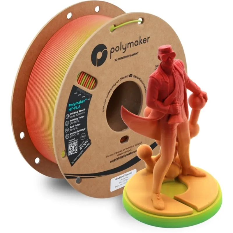Filamento PLA-HT Polymaker PA17012 Multicolore 1,75 mm Alta Stabilita Termica - immagine 1
