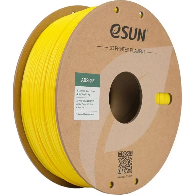 Filamento ABS-GF eSUN ABS-GF175Y1TZ1 Giallo 1,75 mm Fibra di Vetro Superficie Opaca - immagine 1