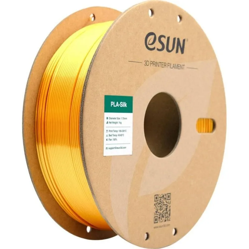 Filamento PLA eSUN PLA-SK175J1P1 Oro 1,75 mm Sedoso Refill Facil Stampa - immagine 1