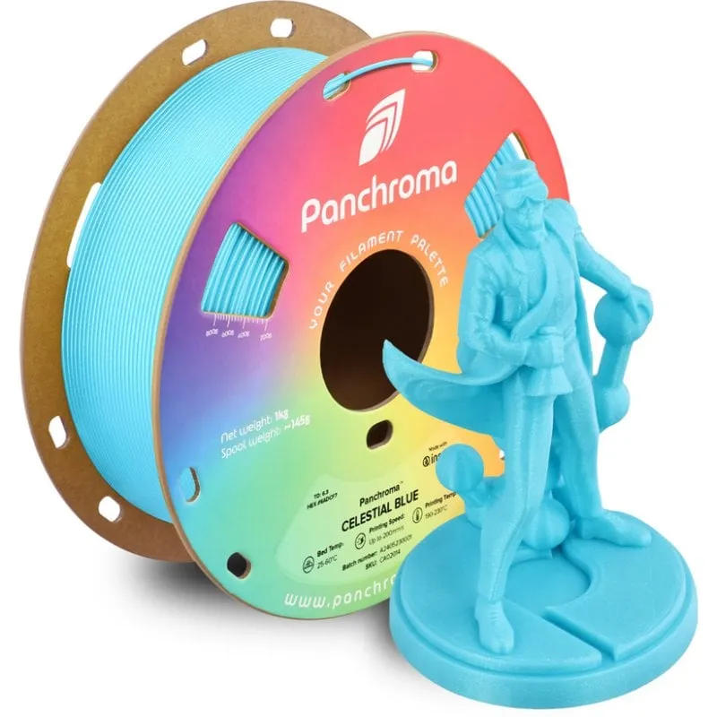 Filamento PLA Polymaker Panchroma Celestial Blu 1,75 mm Glitter Pastello - immagine 1