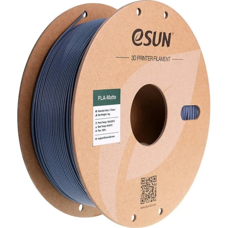 Filamento PLA eSUN ePLA-Matte Grigio 1,75 mm Opaco Facile Stampa - immagine 1