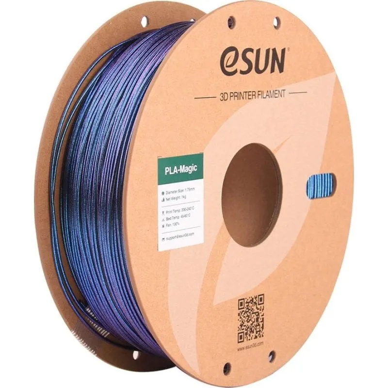 Filamento PLA eSUN PLA-MG175O-DTU1P1 Dark Twinkling Multicolore 1,75 mm Effetto Stellato - immagine 1