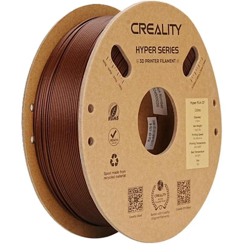 Filamento PLA-CF Creality 3301060019 Arancione 1,75 mm Alta Resistenza 300 mm/s - immagine 1