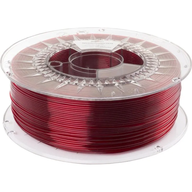 Filamento PETG Spectrum 80050 Trasparente Rosso 1,75 mm Alta Resistenza - immagine 1