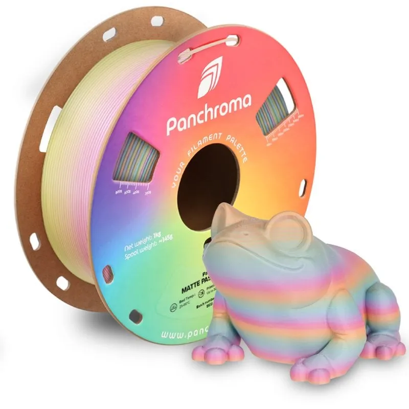 Filamento PLA Polymaker Panchroma Gradient Matte Multicolore 1,75 mm Opaco Facilità di stampa - immagine 1