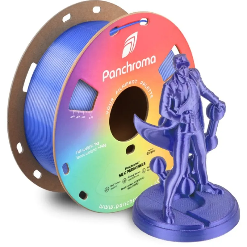 Filamento PLA Polymaker Panchroma Silk Violetta 1,75 mm Finitura Sedosa Facile Stampa - immagine 1
