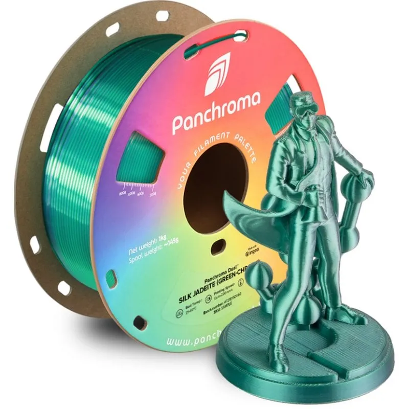 Filamento PLA Polymaker Panchroma Dual Silk Multicolor 1,75 mm Satinato Stampa Facile - immagine 1