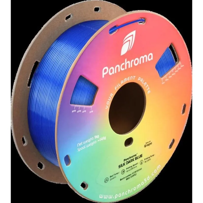 Filamento PLA Polymaker Panchroma Silk Blu 1,75 mm Sedoso Brillante Facile Uso - immagine 1
