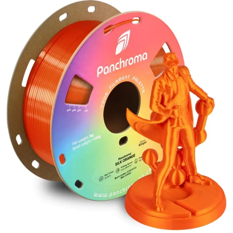 Filamento PLA Polymaker Panchroma Silk Arancione 1,75 mm Sedoso Stabile - immagine 1