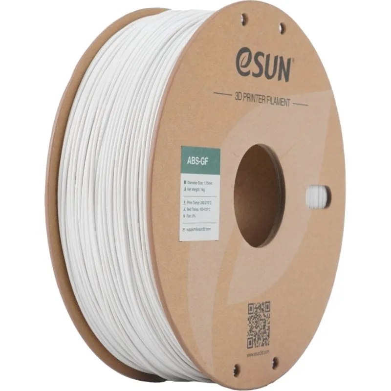 Filamento ABS-GF eSUN ABS-GF175C-W1TZ1 Bianco 1,75 mm Fibra di Vetro Opaco - immagine 1