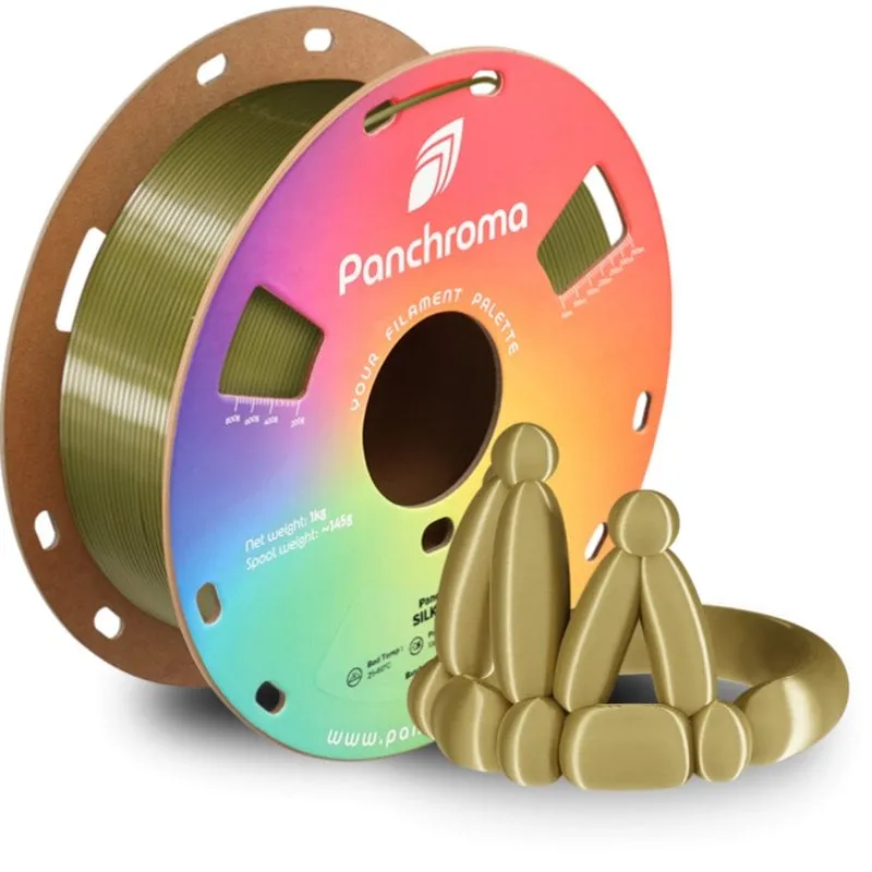 Filamento PLA Polymaker Panchroma Silk Oro/Latone 1,75 mm Finitura Setosa Brillante - immagine 1
