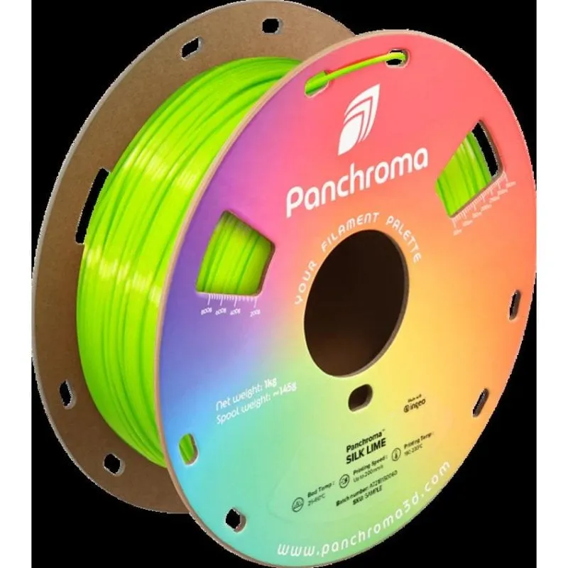 Filamento PLA Polymaker Panchroma Silk Verde 1,75 mm Finitura Satinata Facile Stampa - immagine 1