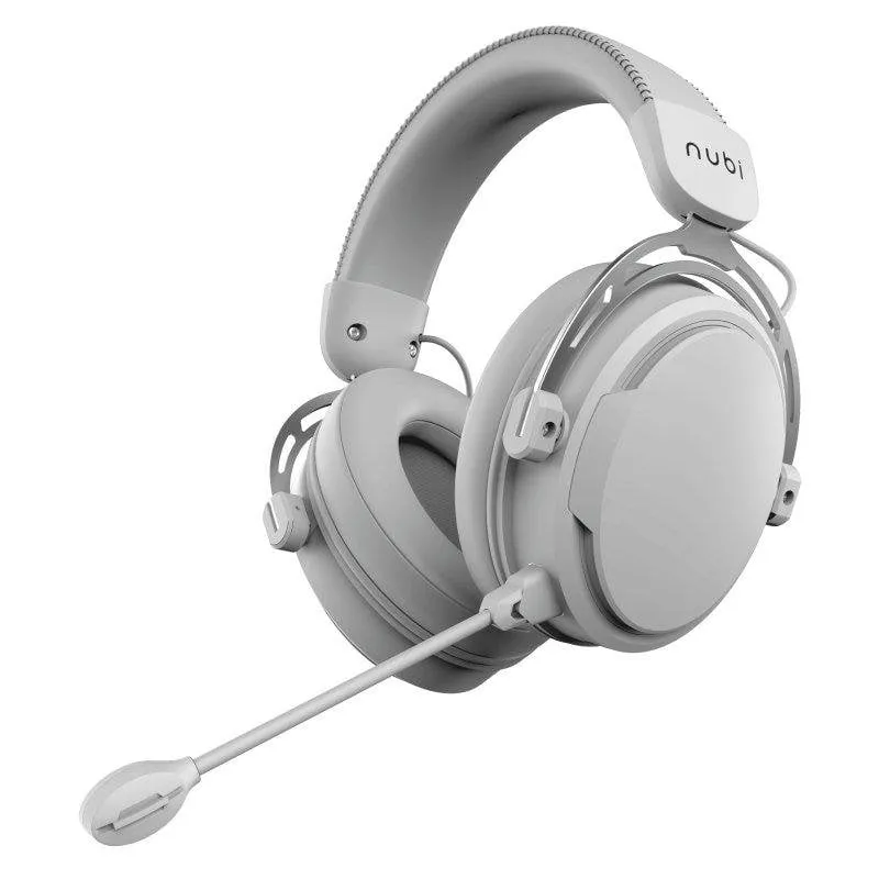 Auricolari Nubi NH1 con cavo USB-C Gaming, microfono rimovibile e 4 EQ, bianchi - immagine 1