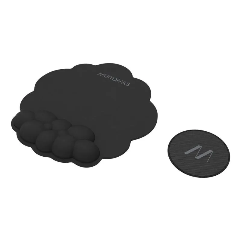 Tappetino Muitomas MOUSEPADBK Nero Supporto Polso Confezione 2 - immagine 1