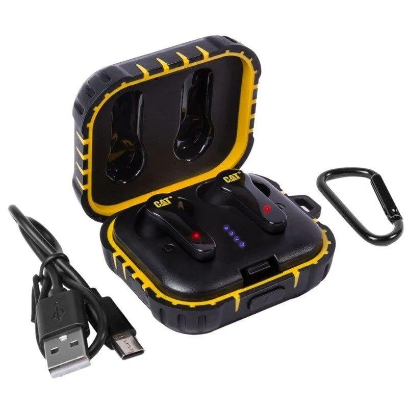 Auricolari Caterpillar Cat CP-CAT-BT-EARBUD wireless Bluetooth con Cancellazione Rumore, IP55, Microfono - immagine 1