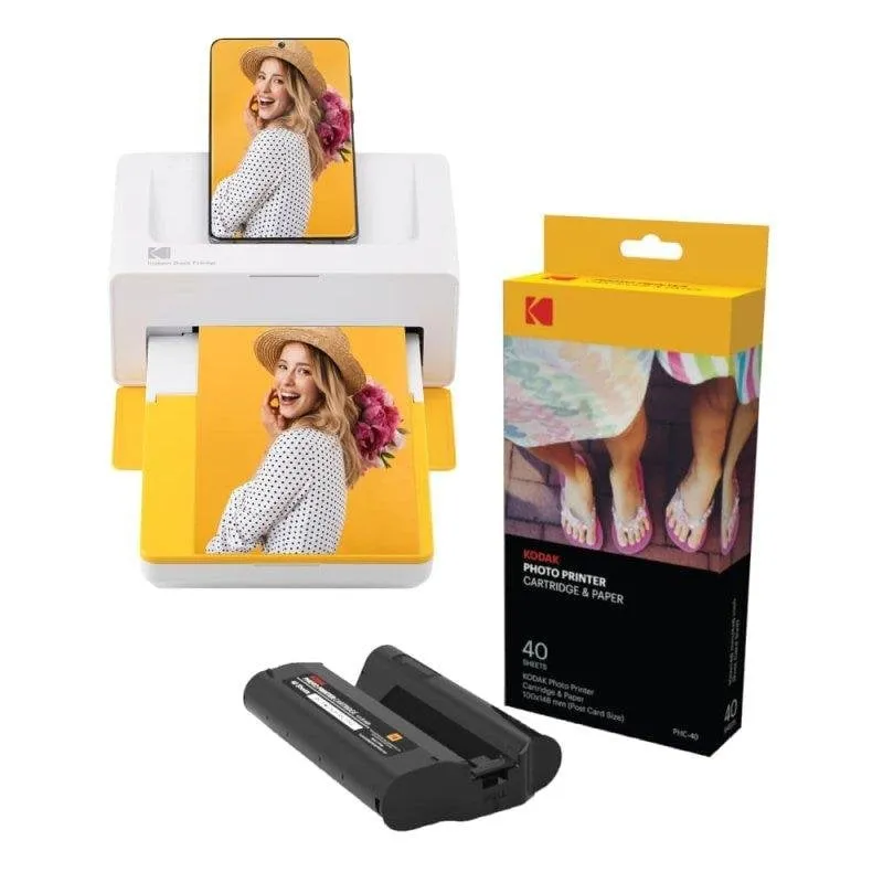Stampante fotografica Bluetooth Kodak PD460 kit 40 foto 10x15 cm - immagine 1