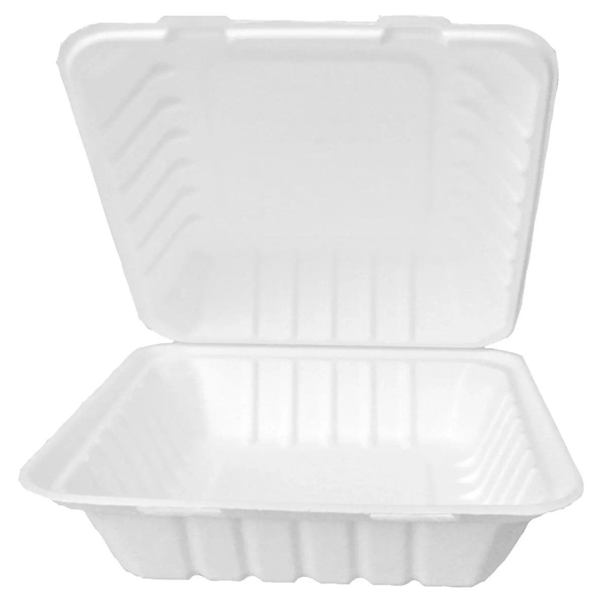 50x NATUREStar Contenitore monouso Nature IV rettangolare; 600 ml, 18.5x13.5x6.5 cm (LxLxH); bianco; rettangolare; 50 pz. / Pacco - immagine 1