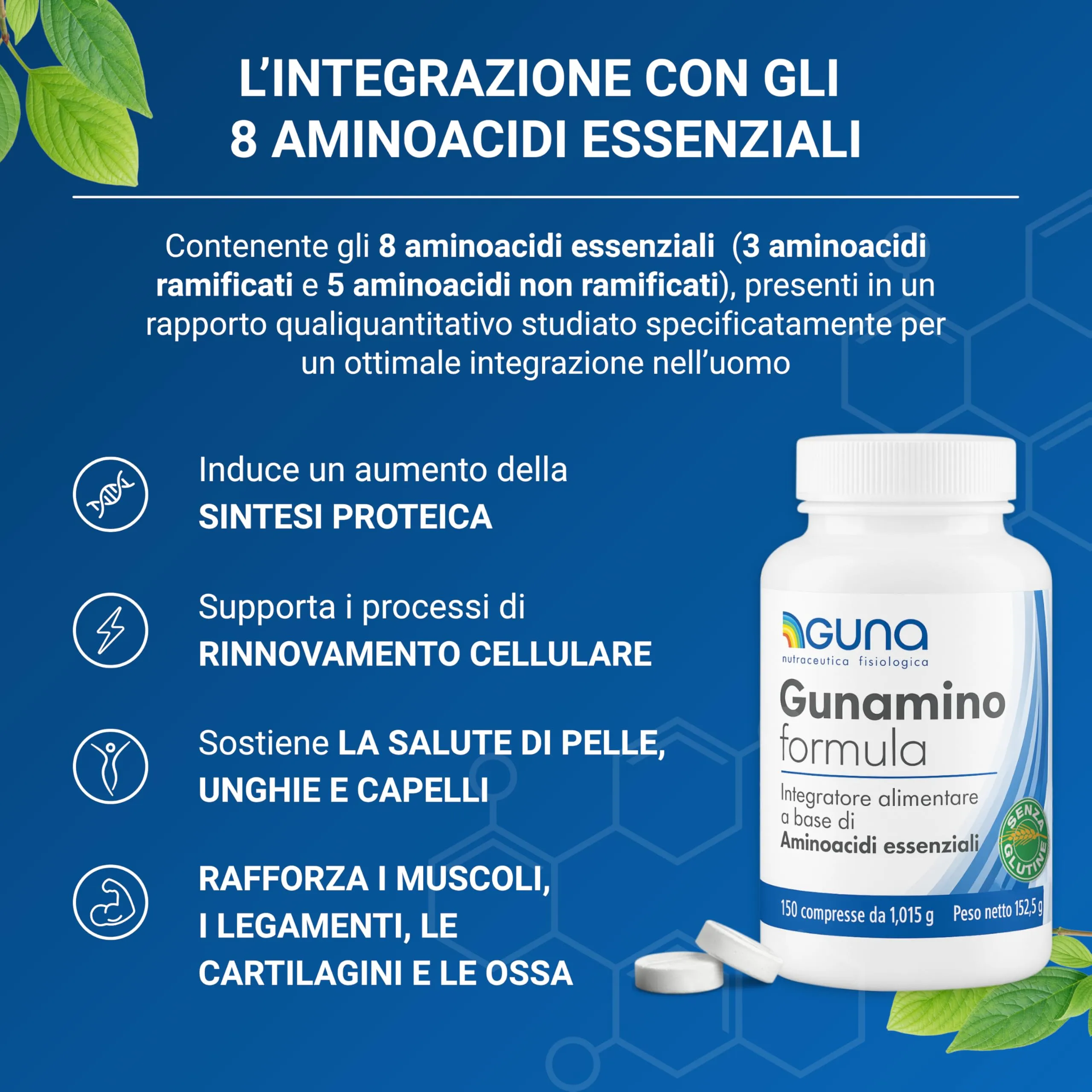 GUNA Gunamino Formula 150 Compresse - immagine 2