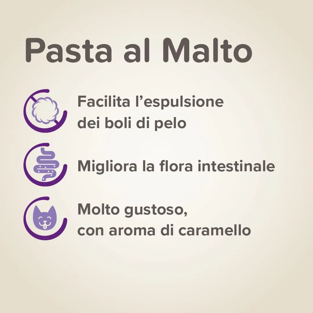 Beaphar, Pasta al Malto per Gatti, Snack Quotidiano Gustoso, Facilita l'Espulsione dei Boli di Pelo e Migliora la Flora Intestinale, Tubetto 100 g - immagine 3