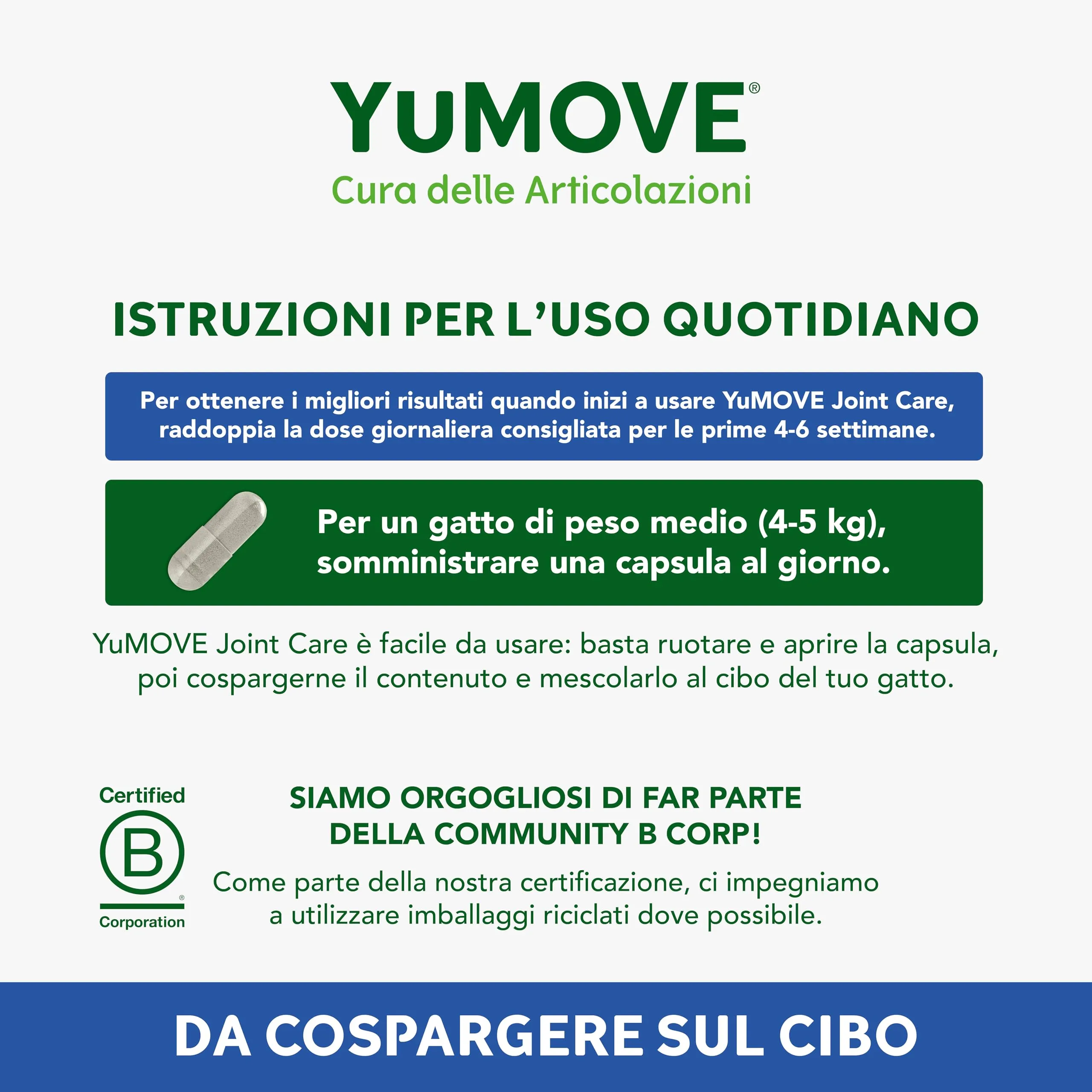Yumove Integratore Articolazioni Gatti Senior 8+ – 60 Capsule ActivEase - immagine 5