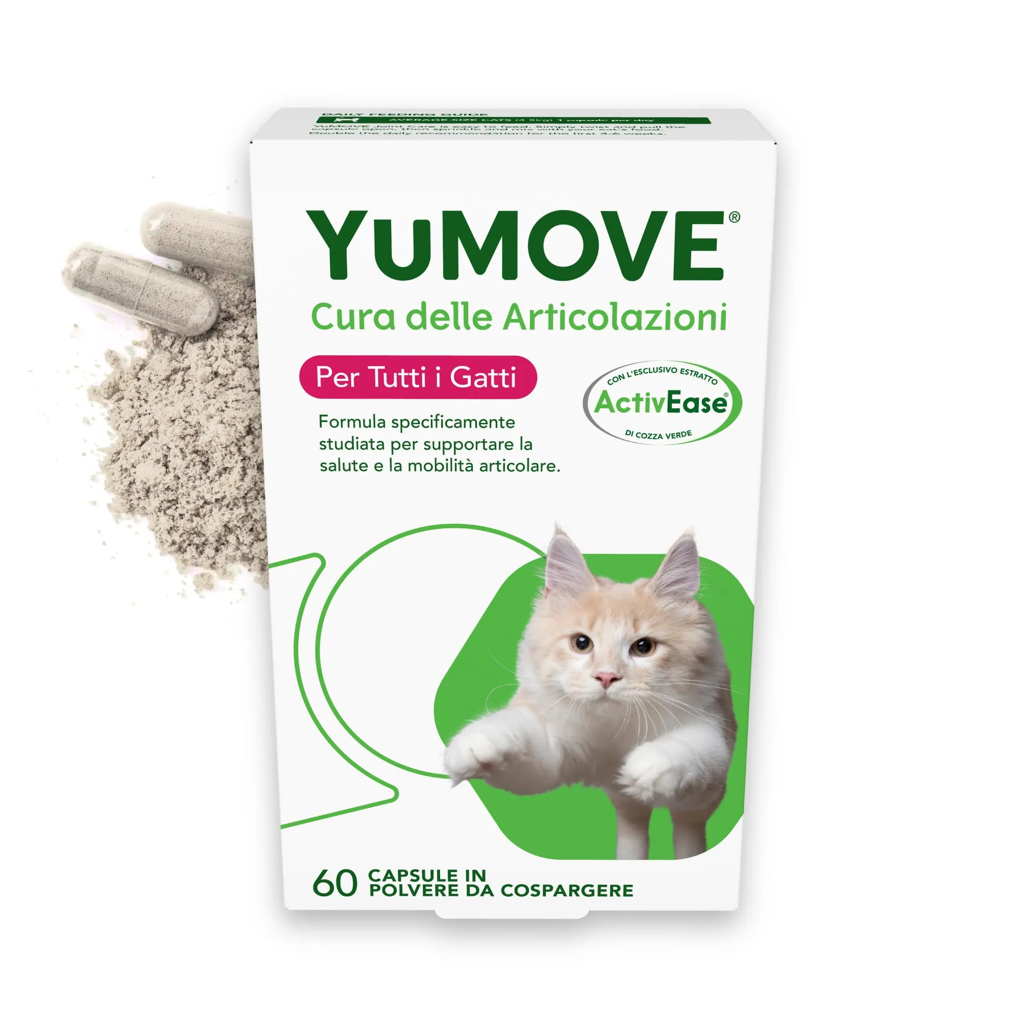 Yumove Integratore Quotidiano Articolazioni Gatti – 60 Capsule ActivEase - immagine 1
