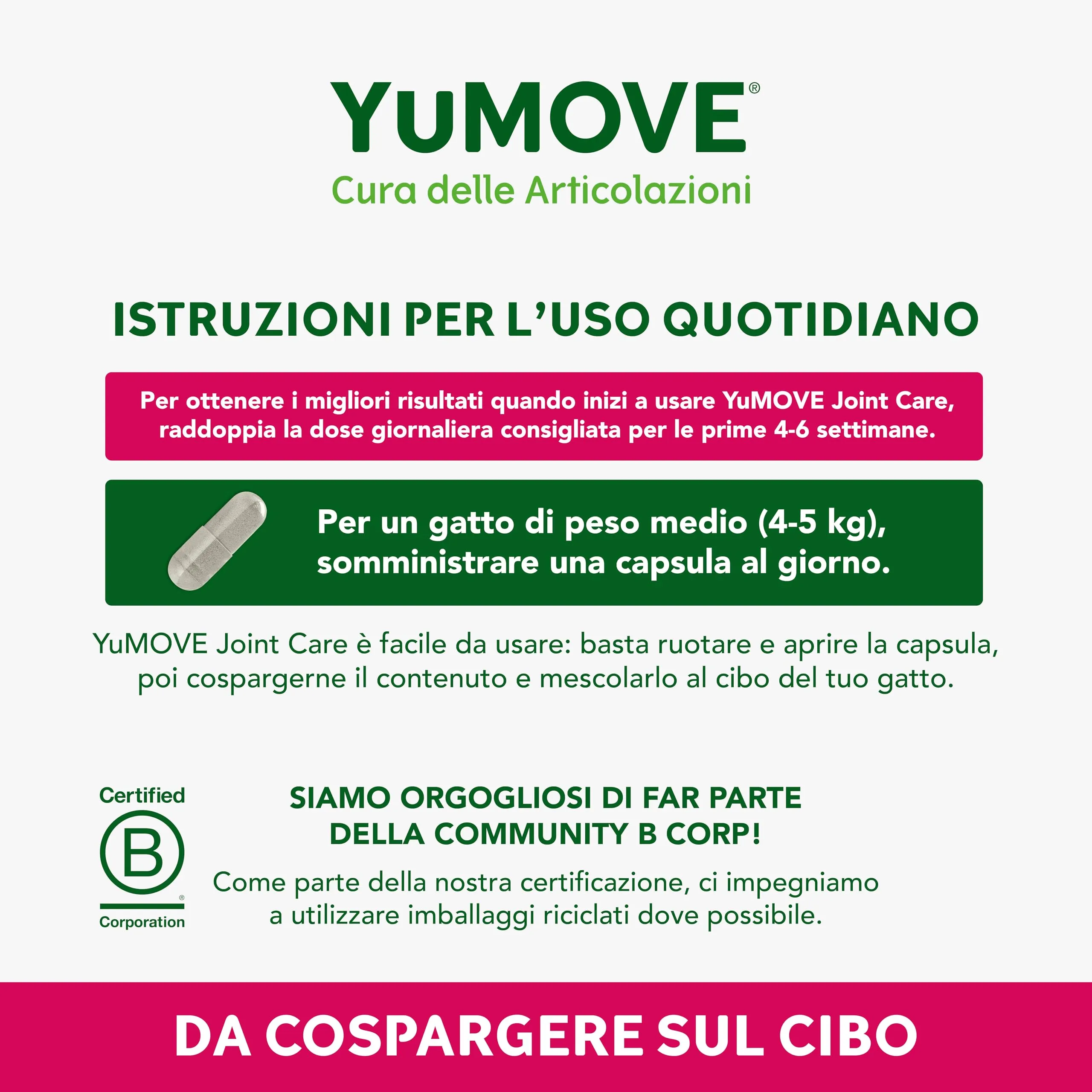 Yumove Integratore Quotidiano Articolazioni Gatti – 60 Capsule ActivEase - immagine 6