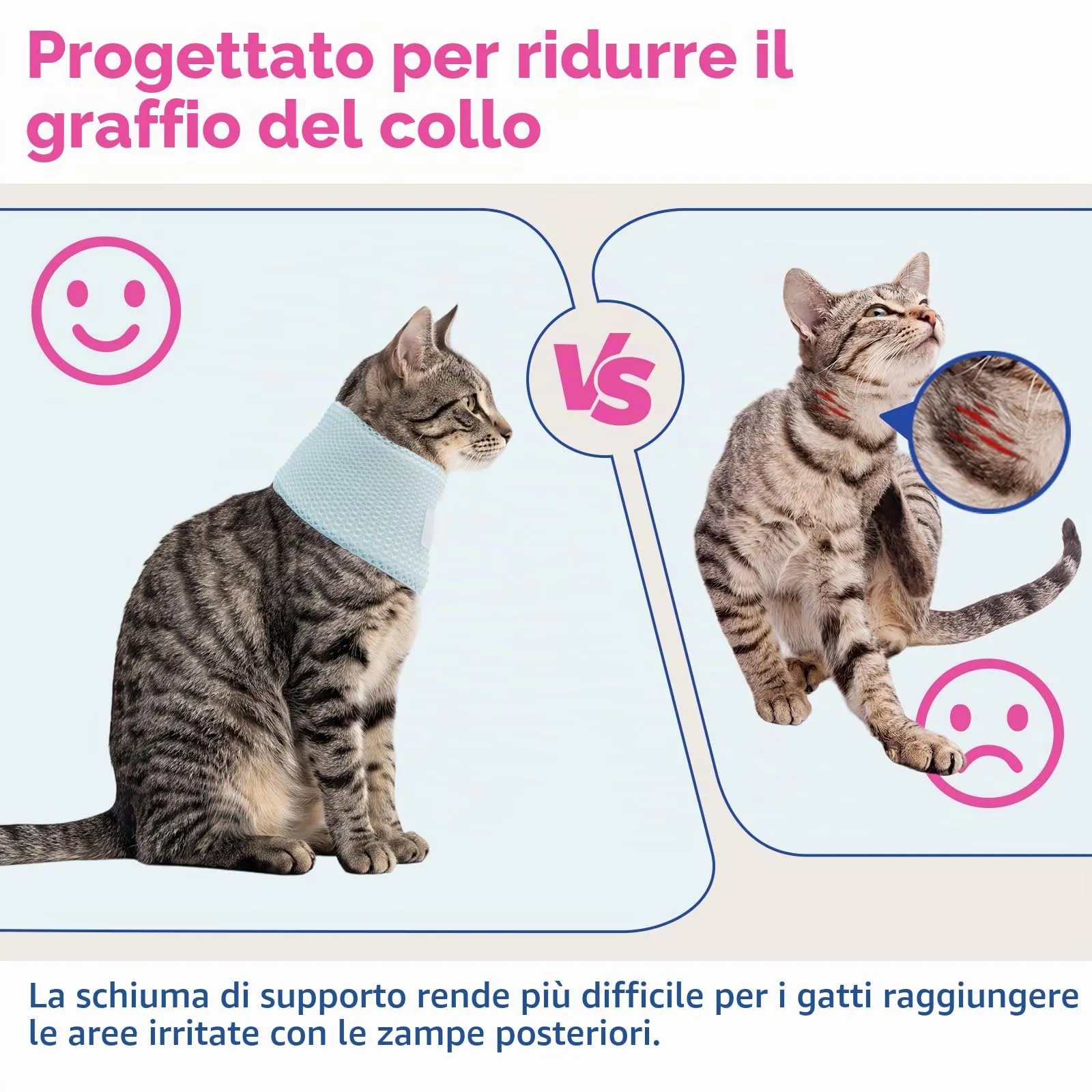 Set di 2 collari antigraffio per gatti - immagine 4