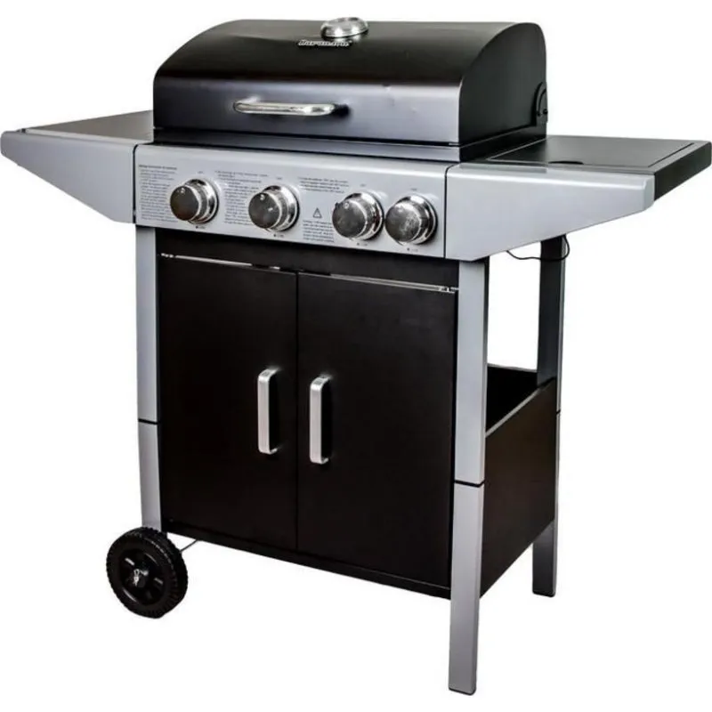 Barbecue a Gas Ravanson GO-3 13 kW 4 Bruciatori Nero - immagine 1