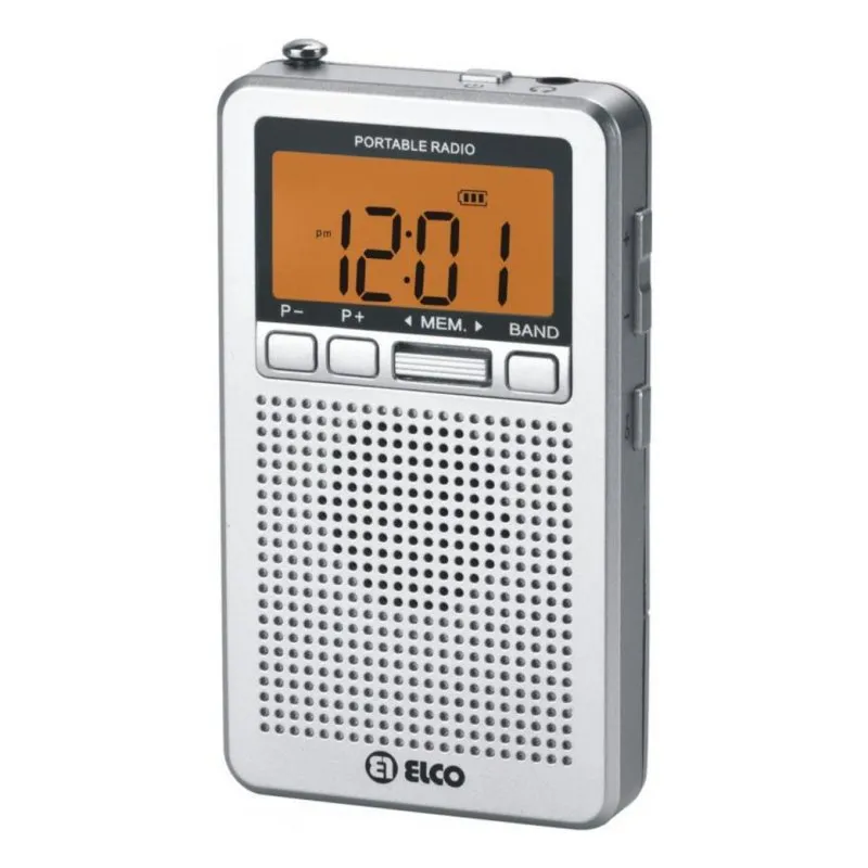 Radio Personale Elco PD-988D Digitale AM/FM LCD Ambra 3,5 mm - immagine 1