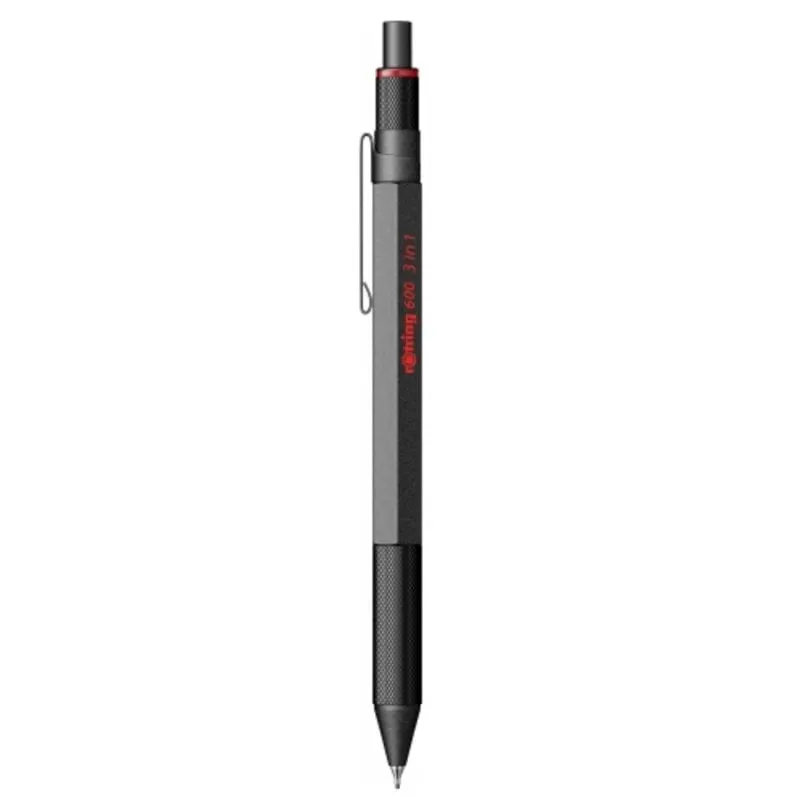 Portamine Rotring 600 Esagonale Nero 0,5 mm Confezione 3 Pezzi - immagine 1