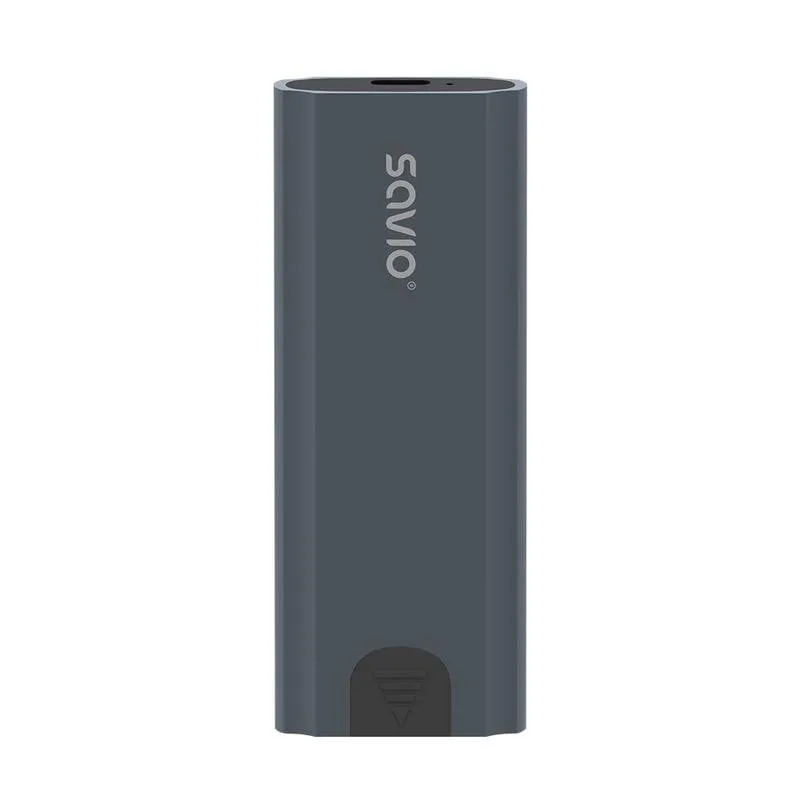 Caja PC Savio AK-67 M.2 SSD NVMe Alluminio Compatta Grigio USB 10 Gbit/s - immagine 1
