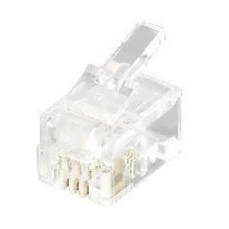 Connettore RJ-11 4P4C Trasparente EQUIP 121111 Kit 100 Unità - immagine 1