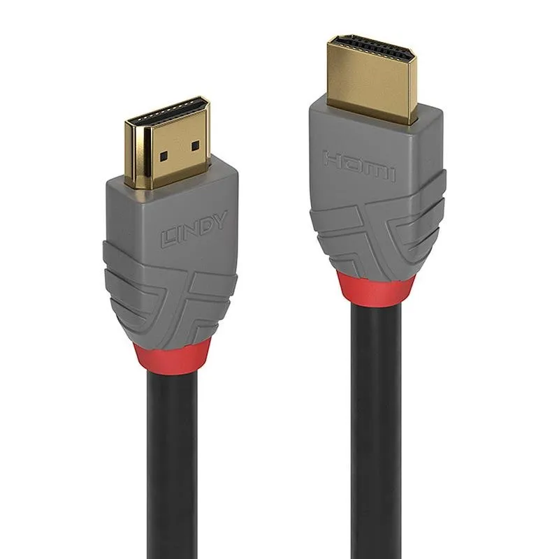 Cavo HDMI Lindy Anthra Line 0,3 m Nero 18 Gbit/s 4K - immagine 1