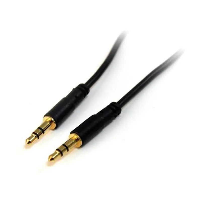 Cavo Audio Stereo 3,5mm StarTech Slim 1,8m Nero - immagine 1
