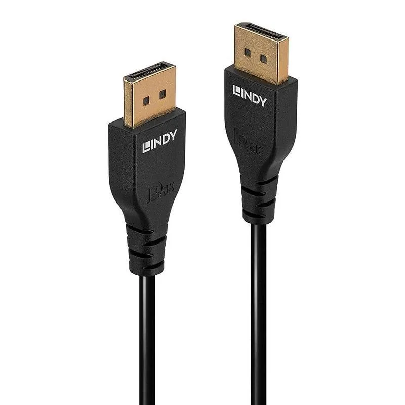 Cavo DisplayPort 1.4 Lindy 2 m Nero - immagine 1