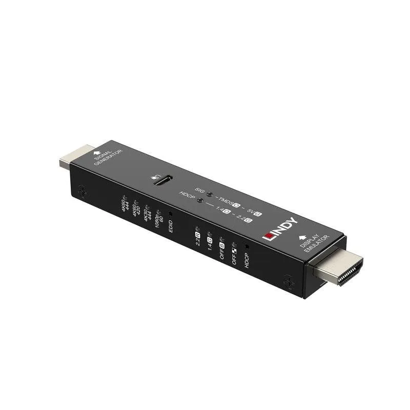 Generatore di Segnale HDMI 4K60 Lindy 32683 Nero Metallo - immagine 1