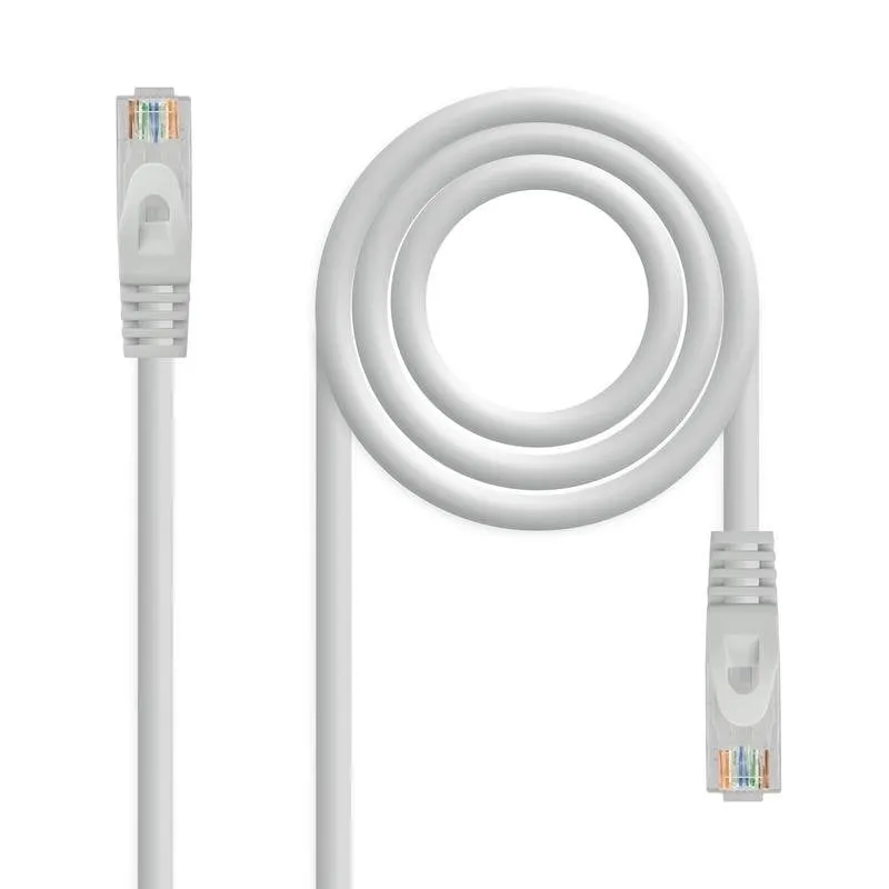 Cavo di Rete Nanocable Latiguillo RJ45 LSZH CAT.6A UTP AWG24 30 cm Grigio - immagine 1