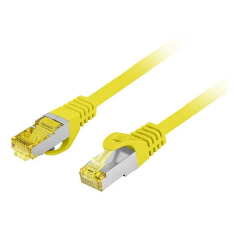 Cavo di rete Lanberg PCF6A-10CU Cat6a S/FTP 0,5 m Giallo - immagine 1