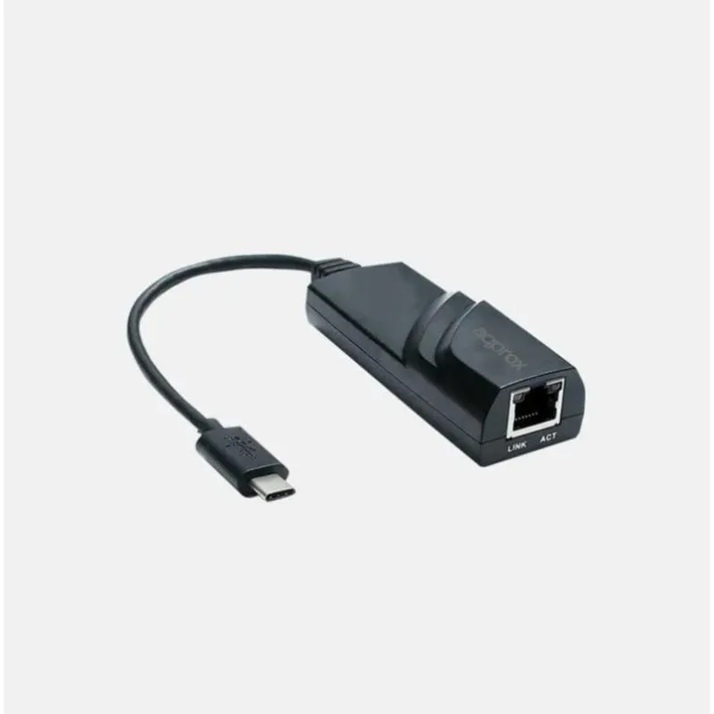 Scheda di Rete Approx APPC43V2 USB Type-C Ethernet Gigabit 1000 Mbps Nero - immagine 1