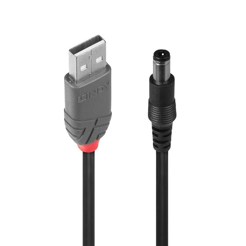 Cavo USB Lindy 1,5 m USB 2.0 A a DC Nero - immagine 1