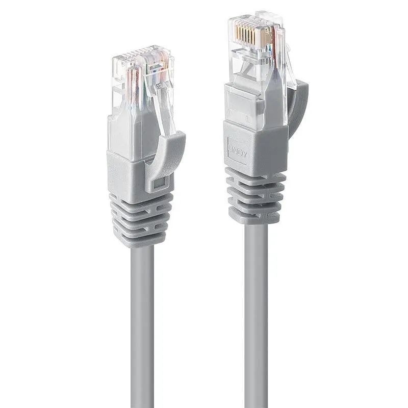 Cavo di rete Lindy Cat6 U/UTP 10 m grigio RJ-45 a RJ-45 - immagine 1