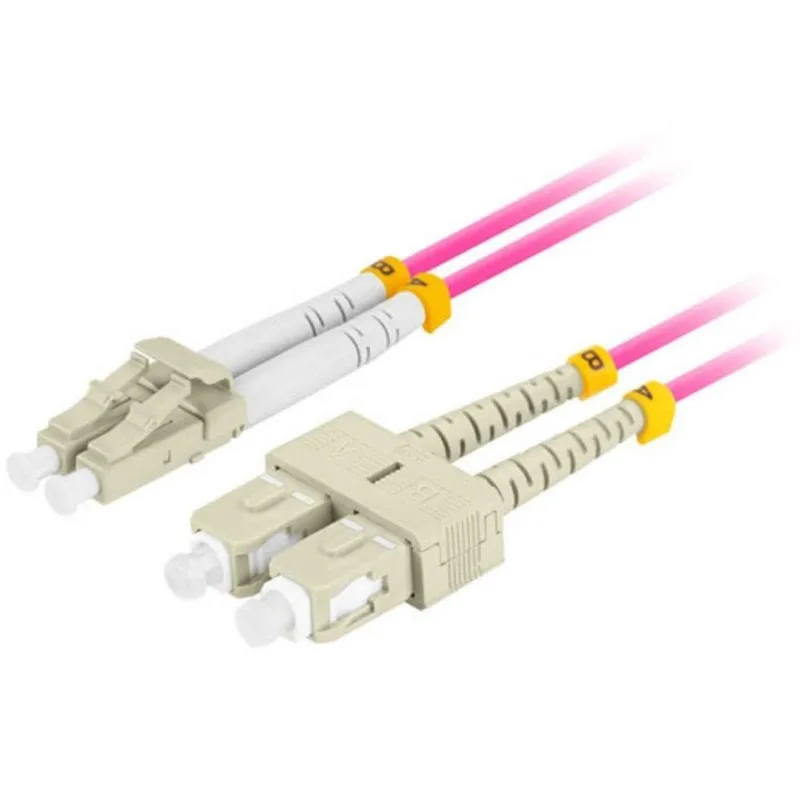 Cavo fibra ottica Lanberg FO-LUSU-MD41-0020-VT 2 m LC/SC OM4 - immagine 1