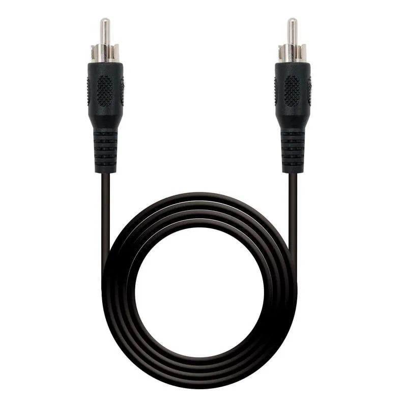 Cavo Audio RCA Maschio 5 m Nero Nanocable - immagine 1