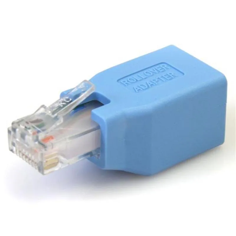 Adattatore Rollover Consola Cisco per Cavo RJ45 Ethernet StarTech.com M/H Blu - immagine 1