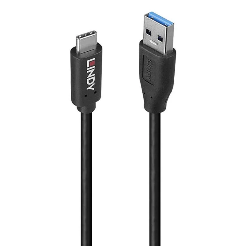 Cavo USB Lindy 36972 1,5 m USB A a USB C 3.2 Gen 2 10 Gbit/s Nero - immagine 1